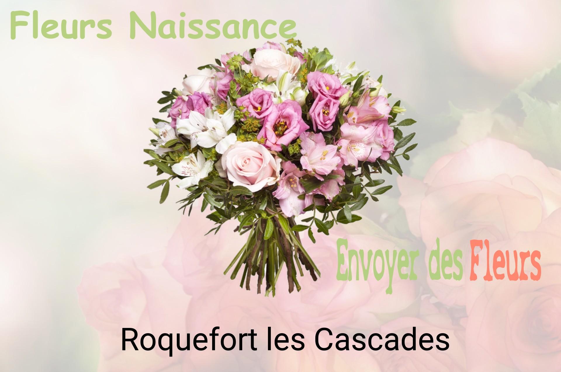 Bouquet de fleurs de naissance livré à Roquefort-les-Cascades