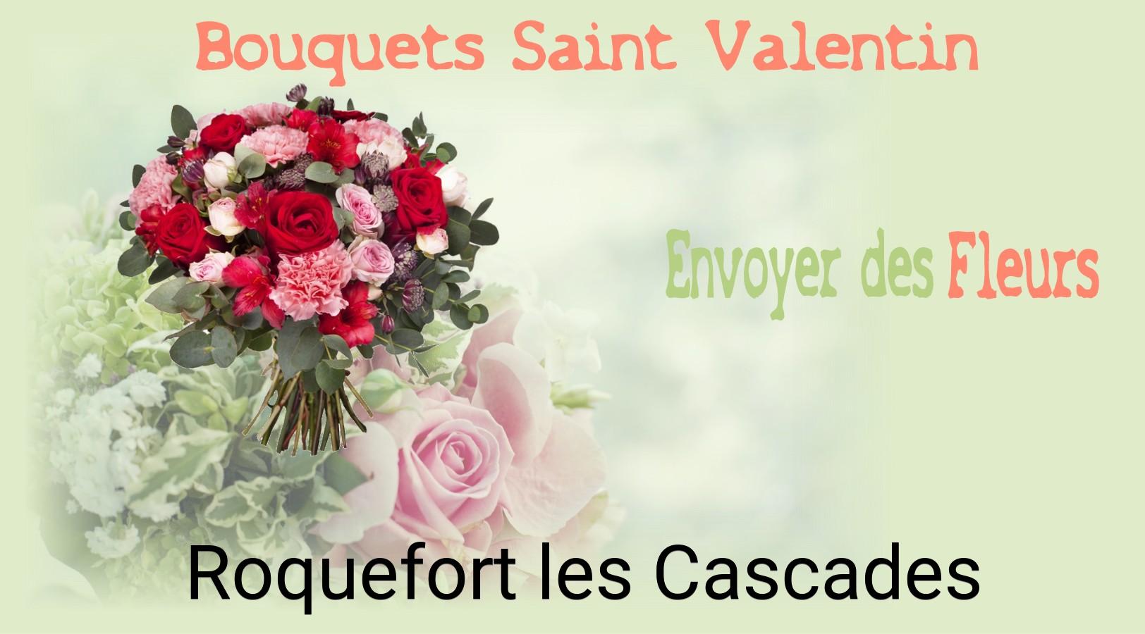 Roses de Saint-Valentin livrées à Roquefort-les-Cascades